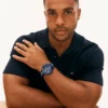 Relógio desportivo de 46 mm com bracelete em silicone