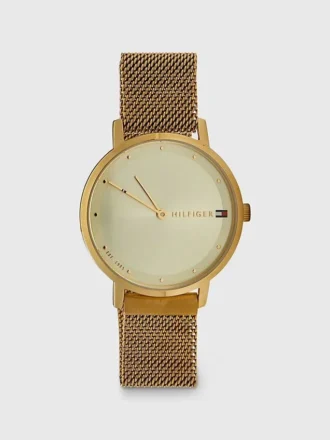 Relógio dourado com bracelete magnética Relógio dourado com bracelete magnética