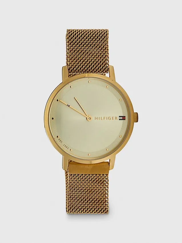 Relógio dourado com bracelete magnética Relógio dourado com bracelete magnética