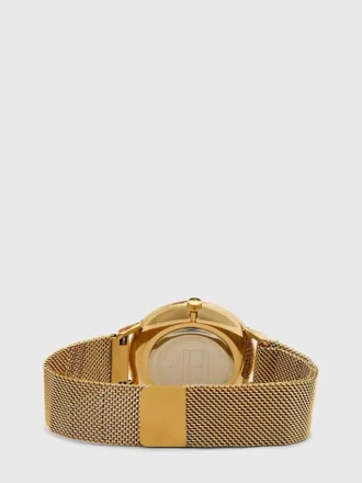 Relógio dourado com bracelete magnética Relógio dourado com bracelete magnética