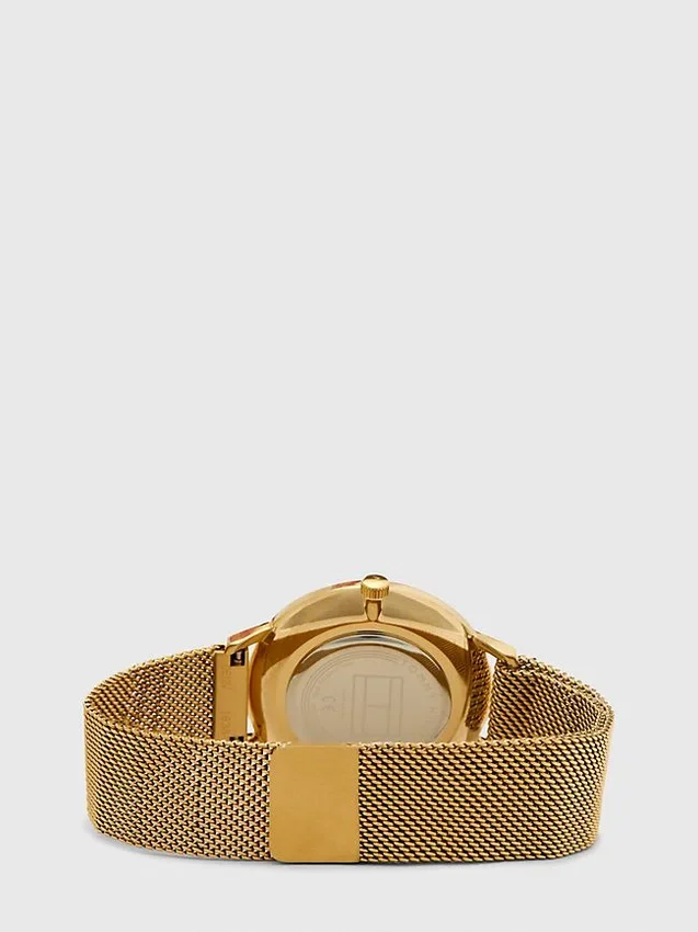 Relógio dourado com bracelete magnética Relógio dourado com bracelete magnética
