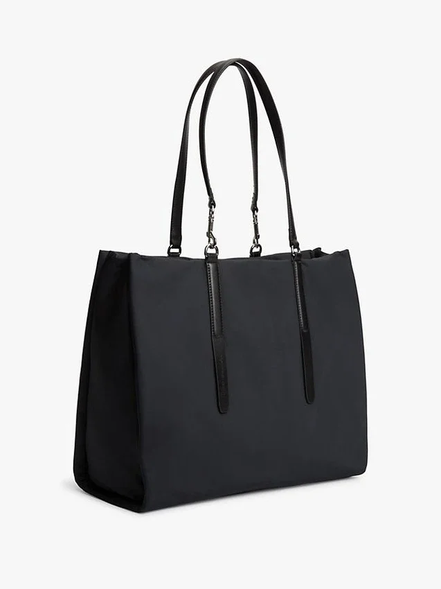 Saco Tote com Monograma em Letra Cursiva Repelente à Água Saco Tote com Monograma em Letra Cursiva Repelente à Água