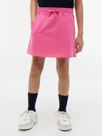 Saia-calça de felpo para criança