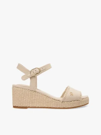 Sandália de cunha em espadrilha Sandália de cunha em espadrilha
