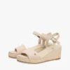 Sandália de cunha em espadrilha Sandália de cunha em espadrilha