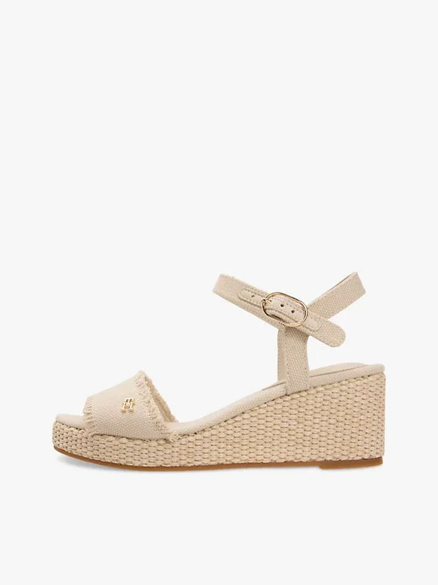 Sandália de cunha em espadrilha Sandália de cunha em espadrilha
