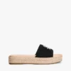 Sandália Espadrilha com Monograma em Letra Cursiva Sandália Espadrilha com Monograma em Letra Cursiva
