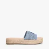 Sandália Espadrilha com Monograma em Letra Cursiva Sandália Espadrilha com Monograma em Letra Cursiva