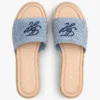 Sandália Espadrilha com Monograma em Letra Cursiva Sandália Espadrilha com Monograma em Letra Cursiva
