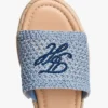 Sandália Espadrilha com Monograma em Letra Cursiva Sandália Espadrilha com Monograma em Letra Cursiva