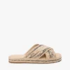 Sandália tipo espadrilha de ráfia Sandália tipo espadrilha de ráfia
