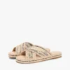 Sandália tipo espadrilha de ráfia Sandália tipo espadrilha de ráfia