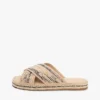 Sandália tipo espadrilha de ráfia Sandália tipo espadrilha de ráfia