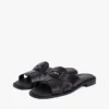 Sandália tipo mocassim em pele Sandália tipo mocassim em pele
