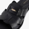Sandália tipo mocassim em pele Sandália tipo mocassim em pele
