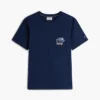 T-shirt com bolso e logótipo floral T-shirt com bolso e logótipo floral