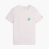 T-shirt com bolso e monograma em letra cursiva T-shirt com bolso e monograma em letra cursiva