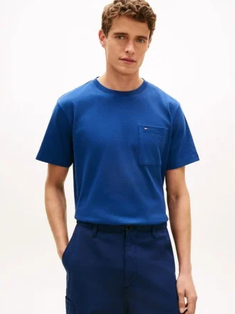 T-shirt com bolso em malha de jersey