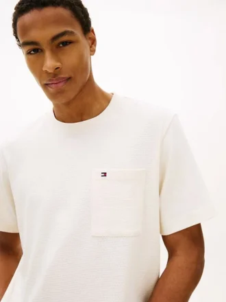 T-shirt com bolso em malha de jersey