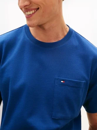 T-shirt com bolso em malha de jersey