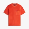 T-shirt com bolso em tecido felpudo T-shirt com bolso em tecido felpudo