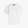 T-shirt com bolso em tecido felpudo T-shirt com bolso em tecido felpudo