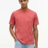 T-shirt com bolso às riscas T-shirt com bolso às riscas