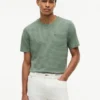 T-shirt com bolso às riscas T-shirt com bolso às riscas