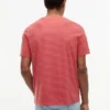 T-shirt com bolso às riscas T-shirt com bolso às riscas