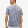 T-shirt com bolso às riscas T-shirt com bolso às riscas