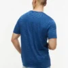 T-shirt com bolso às riscas tingida a índigo T-shirt com bolso às riscas tingida a índigo