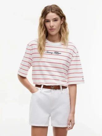 T-shirt com corte descontraído e logótipo bordado
