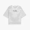 T-shirt com corte descontraído e logótipo bordado T-shirt com corte descontraído e logótipo bordado
