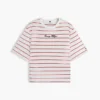 T-shirt com corte descontraído e logótipo bordado T-shirt com corte descontraído e logótipo bordado