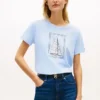 T-shirt com estampado de veleiro T-shirt com estampado de veleiro