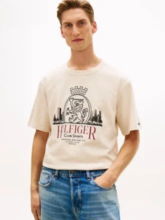 T-shirt com grafismo Hilfiger Crest