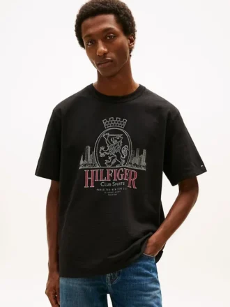 T-shirt com grafismo Hilfiger Crest
