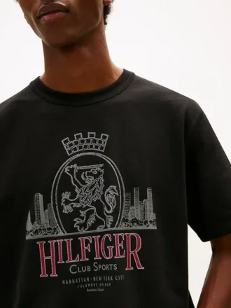 T-shirt com grafismo Hilfiger Crest