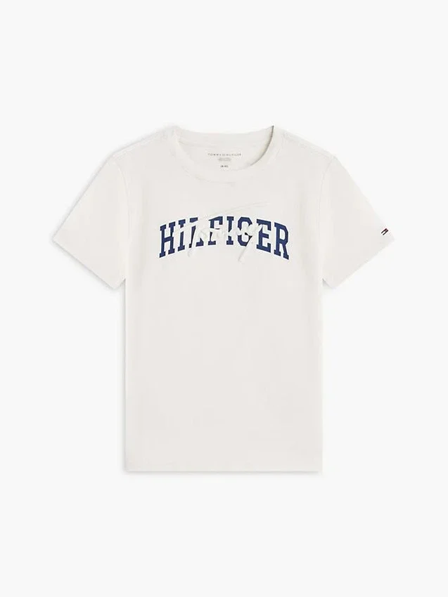 T-shirt com grafismo Hilfiger para criança T-shirt com grafismo Hilfiger para criança