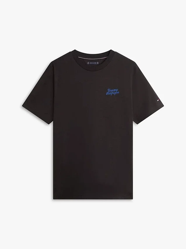 T-shirt com gráfico de palmeira nas costas T-shirt com gráfico de palmeira nas costas