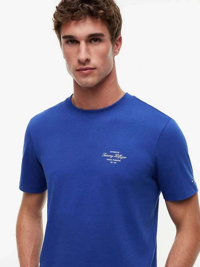 T-shirt com gráfico náutico nas costas T-shirt com gráfico náutico nas costas