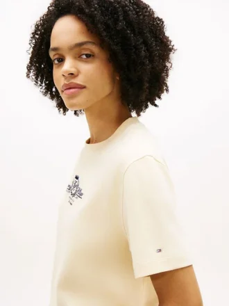 T-shirt com logótipo bordado do clube