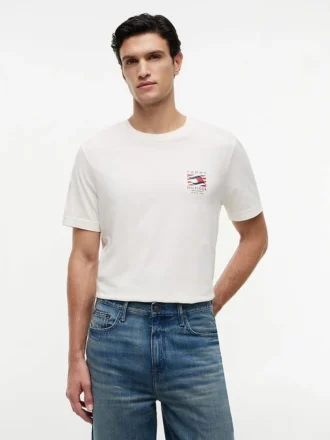 T-shirt com logótipo Box Flag