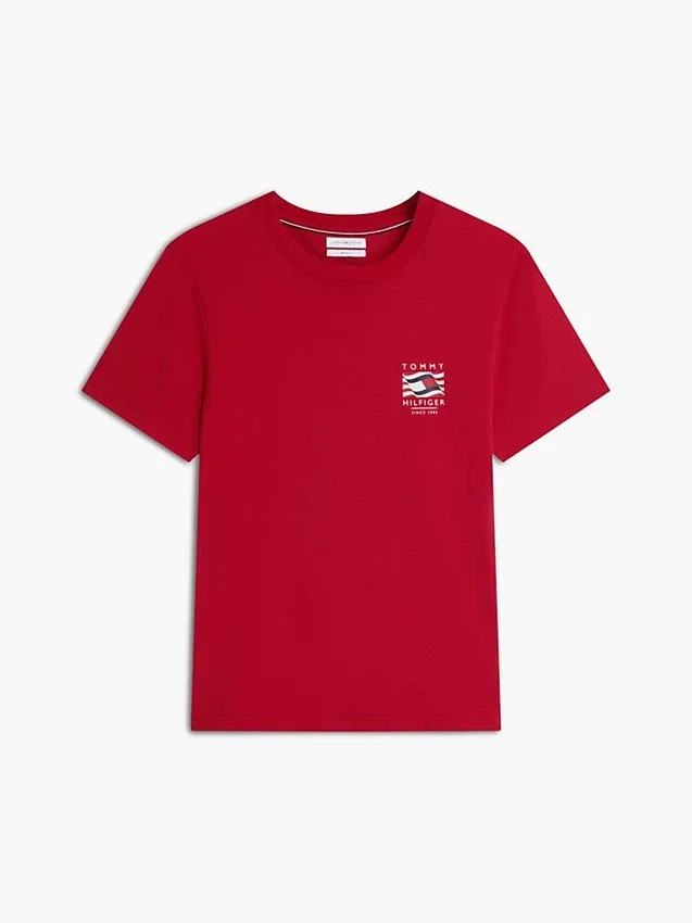 T-shirt com logótipo Box Flag T-shirt com logótipo Box Flag
