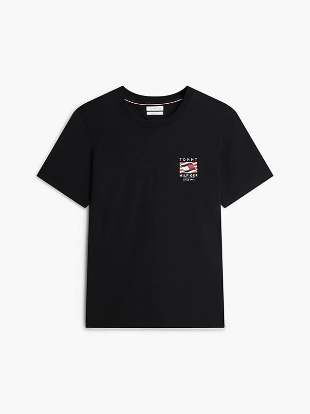 T-shirt com logótipo Box Flag T-shirt com logótipo Box Flag