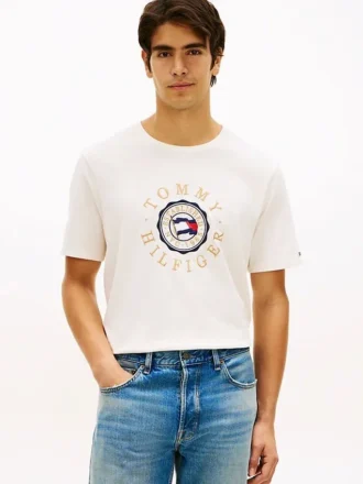 T-shirt com logótipo Circle Flag