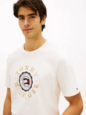 T-shirt com logótipo Circle Flag