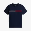 T-shirt com logótipo da bandeira bordado T-shirt com logótipo da bandeira bordado