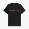 T-shirt com logótipo da bandeira bordado T-shirt com logótipo da bandeira bordado