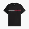 T-shirt com logótipo da bandeira bordado T-shirt com logótipo da bandeira bordado